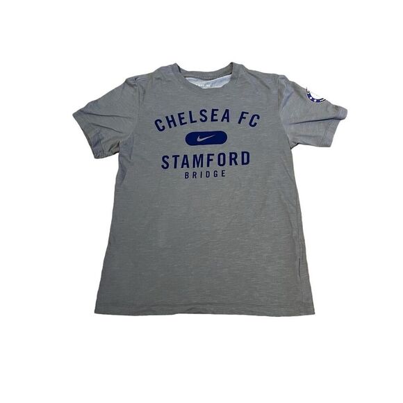 Chelsea Stamford Bridge The Nike Tee Dri Fit Gray Men’s Shirt - Picture 1 of 8